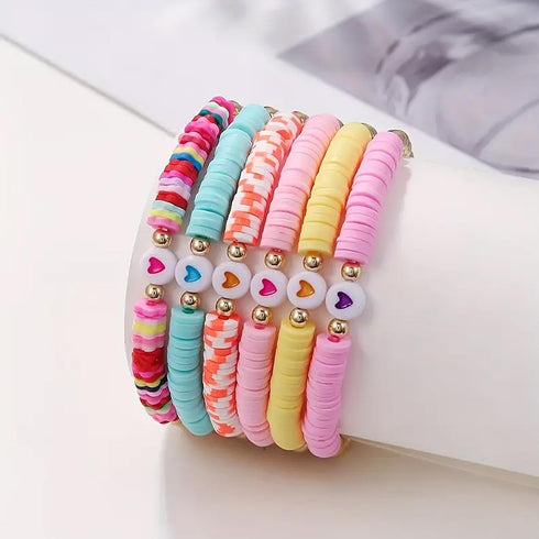 EMUFOOK Friendship Bracelet Kit with Clay Beads for Jewelry Making - Crafts Kit for Girls Ages 8-12...