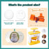 48pcs Badge Maker Machine Parts Kit, 55mm (2.16in) DIY Pin Button Press for Kids, Complete Set with Button Components, Images, and Circle Cutter (...