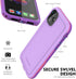 for iPhone 11 Waterproof Case 6.1 Screen Protector Underwater Shockproof Full-Body Dustproof Rugged Case for Aplle iPhone 11 (Purple Pink)...