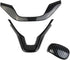 Steering Wheel + Gear Shift Head Cover Molding Trims for Honda Accord 10th 2018-2022 (carbon fiber style)...