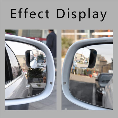 Blind Spot Mirror, HD Glass Frameless Convex Rear View Mirror, 360° Wide Angle Side Rear View Mirror, Car Exterior Accessories Side Mirror Blindsp...