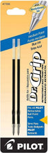 Pilot Dr. Grip Retractable Ballpoint Pens, Medium Point, Navy Barrel with Blue Ink, Single Pen with 12 Blue refills...