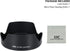 JJC EW-78F Lens Hood Reversible Lens Shade Cover for Canon RF 24-240mm F4-6.3 is USM Lens on EOS R6 R5 Mark II R8 R3 R1 RP R Camera Replace EW-78F...