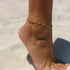 Gold Pearl Starfish Anklet Bracelet 18K Gold Stainless Steel Hawaiian Anklet for Women...