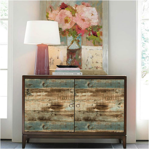 DWIND D1089 Vinyl Vintage Removable Wallpaper Peel and Stick Wood 17.7" X 118" Textured Wallpaper Self Adhesive for Cabinets Furniture Kitchen Cou...