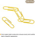 MECCANIXITY Paper Clips Small Size 1.1 Inch Vinyl Coated to Prevent Tearing Pages with Box for Organize Office Home Yellow Count 200...