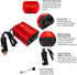 150W red car Power Inverter Converter Plug Adapter 12V to 110V 3.1A Dual USB Outlet for Travel Camping Outdoor All Smartphones Road Trips with Fas...