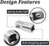 2Pcs 3/8 Inch Drive (F) x 1/4 Inch (M) Impact Socket Adapter for Ratchet Wrenches, Cr-V Converter for Sleeve Reducer, Female to Male...