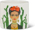 Abbott Collection 27-Mexico-SM Small Lady & Cactus Planter, White...