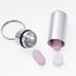 10 Pcs Portable Pill Case, Bantoye Waterproof Aluminum Pill Holders Storage Drug Container with Keychain for Outdoor Camping Traveling, Silver......