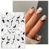 JMEOWIO 12 Sheets Flower Daisy Nail Art Stickers Decals Self-Adhesive Pegatinas Uñas Spring Summer Floral Nail Supplies Nail Art Design Decoration...