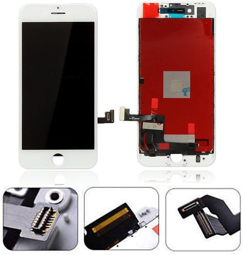 White with Full Repair Tools for iPhone 8/SE (2020) 4.7 Inch Front Retina HD Glass LCD Digitizer Display Touch Screen Replacement Full Complete As...