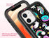 Compatible with iPhone 12 Mini, Rainbow Unicorn Black Pattern Dual Layer Heavy Duty Shockproof Shockproof Defender Transparent Bumper Back Cover P...