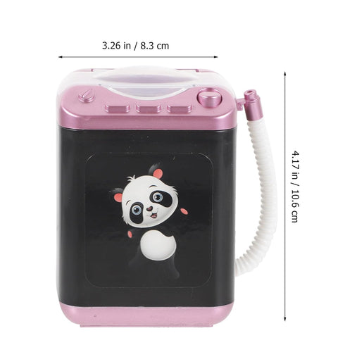 Mini Makeup Brush Cleaner Device Plastic Electric Automatic Power Washer Sponge Cleaning Machine for Women Girls...