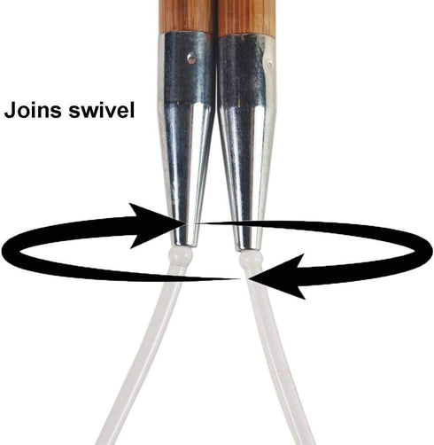 ChiaoGoo Bamboo Patina 12 inch (30cm) Circular Knitting Needles US Size 8 (5mm) 2012-8 with Stitch Holder...