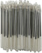 24 Bulk Pack 4" Clear Flexible Round Barrel Pens with Cap for Comfortable Writing (Blue)...