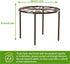 Plant Stand Plant Holder: Anti-rust Metal Flower Pot Stand - indoor outdoor Flower Rack - Single Display Rack Bronze for Home and Courtyard....