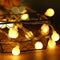 Merdeco Globe, Plug in String Lights 10ft/3m 20 LED Bulb Warm White Fairy Lights for Birthday/Christmas/Wedding/Party Indoor Outdoor Decoration...