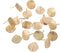 MILISTEN 20pcs Stainless Steel Earrings Posts Round Blank Peg Earrings Posts Flat Pad Ear Stud Components Earring Making Findings (Golden)...