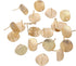 MILISTEN 20pcs Stainless Steel Earrings Posts Round Blank Peg Earrings Posts Flat Pad Ear Stud Components Earring Making Findings (Golden)...