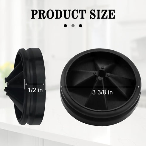 Garbage Disposal Splash Guard, 1-Pack Upgraded for InSinkErator Evolution Series QCB-AM Sink Baffle Drain Cover, Removable Quiet Collar Drain Plug...