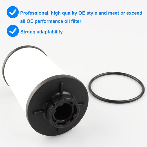 Oil Filter, Replace 044-0362, 02E305051C Compatible with VW Audi DSG Transmission - 2006-2018 A3, 2004-2018 TT Beetle, 2009-2017 CC Passat, 2007-2...