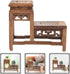 Angoily Vintage Display Stand Wood Stand for Crafts Figurine Display Base Tabletop Wood Base Vase Display Stand Flower Vase Base Buddha Statue Sta...