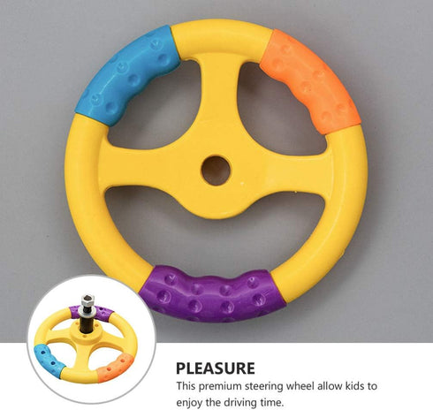 Alipis 1 Pc Children's Steering Wheel Car Seat Toys Toy Steering Wheel for Car Steering Wheel for Bumper Car Kids Car Toys para Toy Cars Toy Car S...