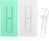 Dental Floss Portable Case Travel Floss Storage Case Toothpicks Dispenser Refillable Dental Floss Container with 10 Picks Automatic Floss Stick Or...