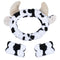 Plush Wash Face Headband Cow Print Spa Wrist Band Cuffs Hair Scrunchy Women Girls Facial Makeup Skincare Bath Head Wrap Kids Costume Party Supply ...