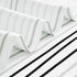 jinchan Black Grey White Striped Shower Curtain Wave Shadow Shower Curtains for Bathroom Waterproof Fabric Shower Curtain Spa Hotel Modern Abstrac...