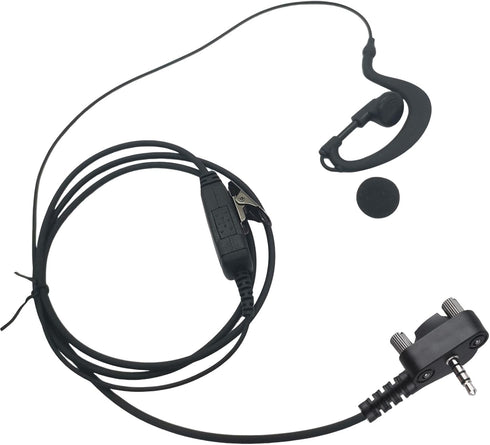 Accessories Clear Earpiece with Mic 3.5mm Screw in Headphone Ear Piece Walkie Talkie Headset for Motorola Vertex Standard Radio vx-261 vx261 vx 26...