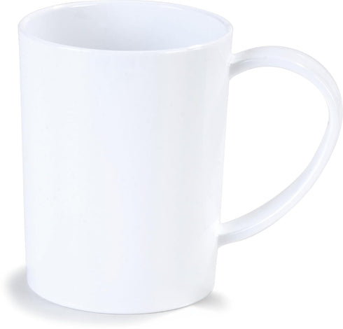 Carlisle FoodService Products 4306602 Break-Resistant Tritan Coffee Mug, 8 oz, White...