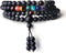 COAI 108 Japa Mala 7 Chakra Stone Wrap Bracelet Necklace...