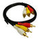 iMBAPrice 6 Feet 3RCA to 3RCA Audio and Video Cable - Gold Plated Male to Male Composite AV Cable for TV Set Top Box, Speaker, Amplifier, DVD Play...