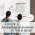 Black Wood & Canvas Wall Hanging Bathroom Word Search Forgot Phone Wall Art Small 12x14.5-Inch...