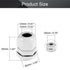 Fielect 4Pcs M20 Cable Gland Plastic Waterproof Cable Glands Joints Adjustable Connector White for 6-12mm Dia Cable...
