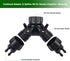 1/4 Inch Drip Irrigation Tubing to Faucet Adapter Connector, 2 Way Y Splitter for 3/4" Inch Garden Hose to 1/4 Inch Drip Irrigation Hose...