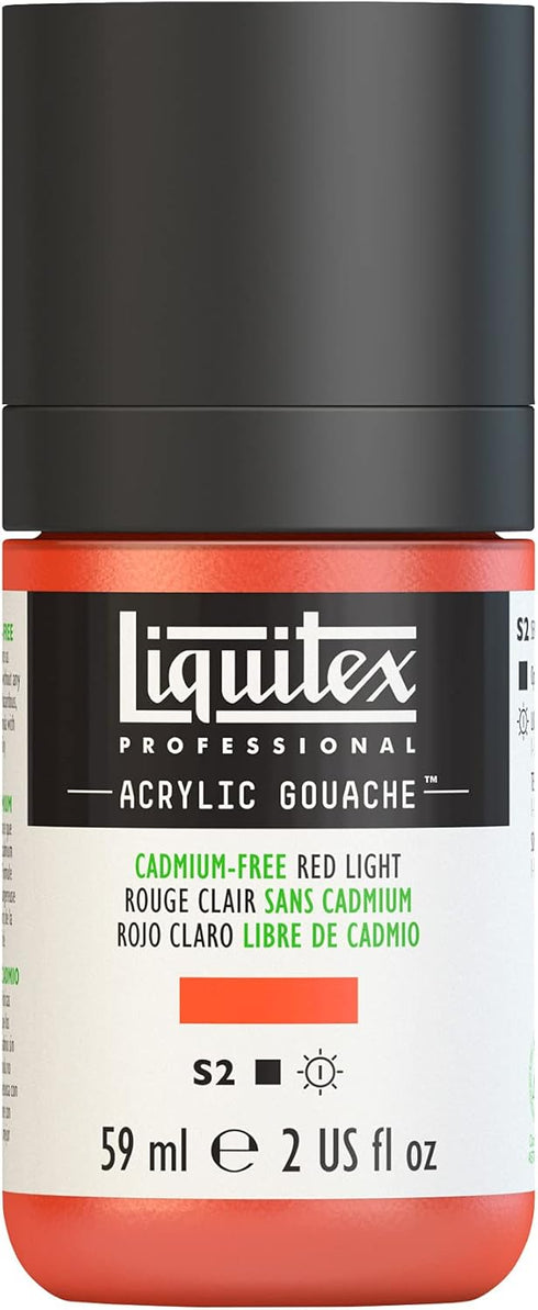 Liquitex Professional Acrylic Gouache, 2-oz (59ml) Bottle, Cadmium-Free Red Light...
