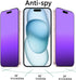 2 PCS Anti-Blue Privacy Matte Tempered Glass for iPhone 15 Plus Anti-Glare Anti-Spy Screen Protector Anti-Peeping Film 6.7 inch...