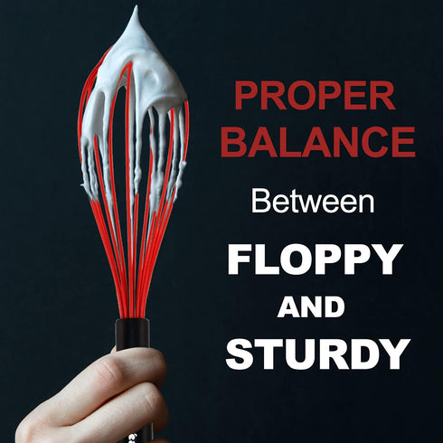 Anaeat Silicone Balloon Whisk, Perfect for Non-Stick Cookware, Milk and Egg Beater Blender, Heat Resistant Kitchen Whisks for Whisking, Cooking, B...