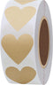 Hybsk 1000pcs Kraft Heart Stickers 30mm Love Stickers for Envelope Seals Crafting Scrapbooking (Kraft)...