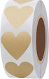 Hybsk 1000pcs Kraft Heart Stickers 30mm Love Stickers for Envelope Seals Crafting Scrapbooking (Kraft)...