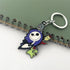 2 PCS Halloween Nightmare before Christmas Horror Keychain, Jack Sally Zero The Dog Oogie Boogi Key Chain for Women and Men...