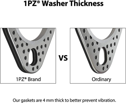 1PZ EGS-M27 Exhaust Gasket for GY6 49cc 50cc 70cc 90cc 110cc 125cc 150cc Scooter Moped Motorcycle Go Kart ATV Quad 4Wheeler Dune Buggy Dirt Pit Bi...