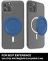 metisinno Magnetic Base Compatible with PopSocket Phone Grips and iPhone MagSafe Cases, Navy Blue...