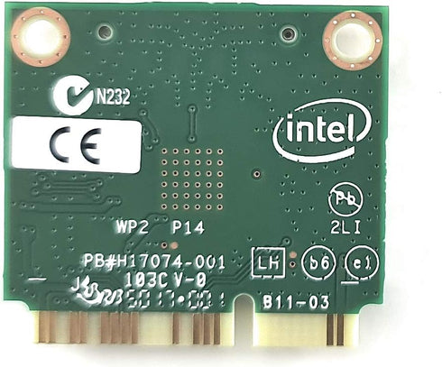 Intel 7260.HMW Dual Band Wireless-AC 7260 Network Adapter PCI Express Half Mini Card 802.11 b/a/g/n/ac...
