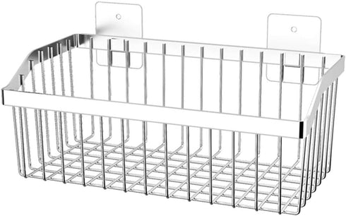 Kitchen Storage Metal Wire Fruit Basket - SUS304 Stainless steel Organizer Storage Bin Baskets for Bathroom - Space Saving Design for Pantry Organ...