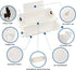 RESTMO Outdoor IP44 Waterproof Connection Box, Weatherproof Electrical Extension Cord Cover, Safety Seal Enclosure to Protect Holiday Decorations,...