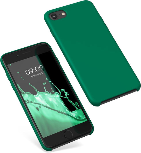 kwmobile Case Compatible with Apple iPhone SE (2022) / iPhone SE (2020) / iPhone 8 / iPhone 7 Case - TPU Silicone Phone Cover with Soft Finish - E...